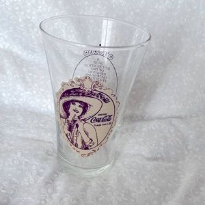 Vintage 1970s Coca Cola Flair Glass